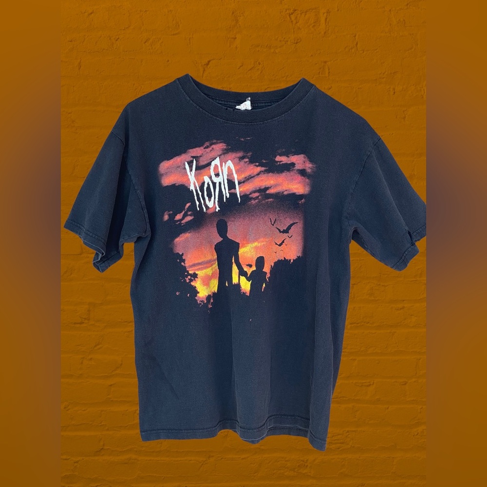 Vintage Korn T Shirt - Size M - Black -
